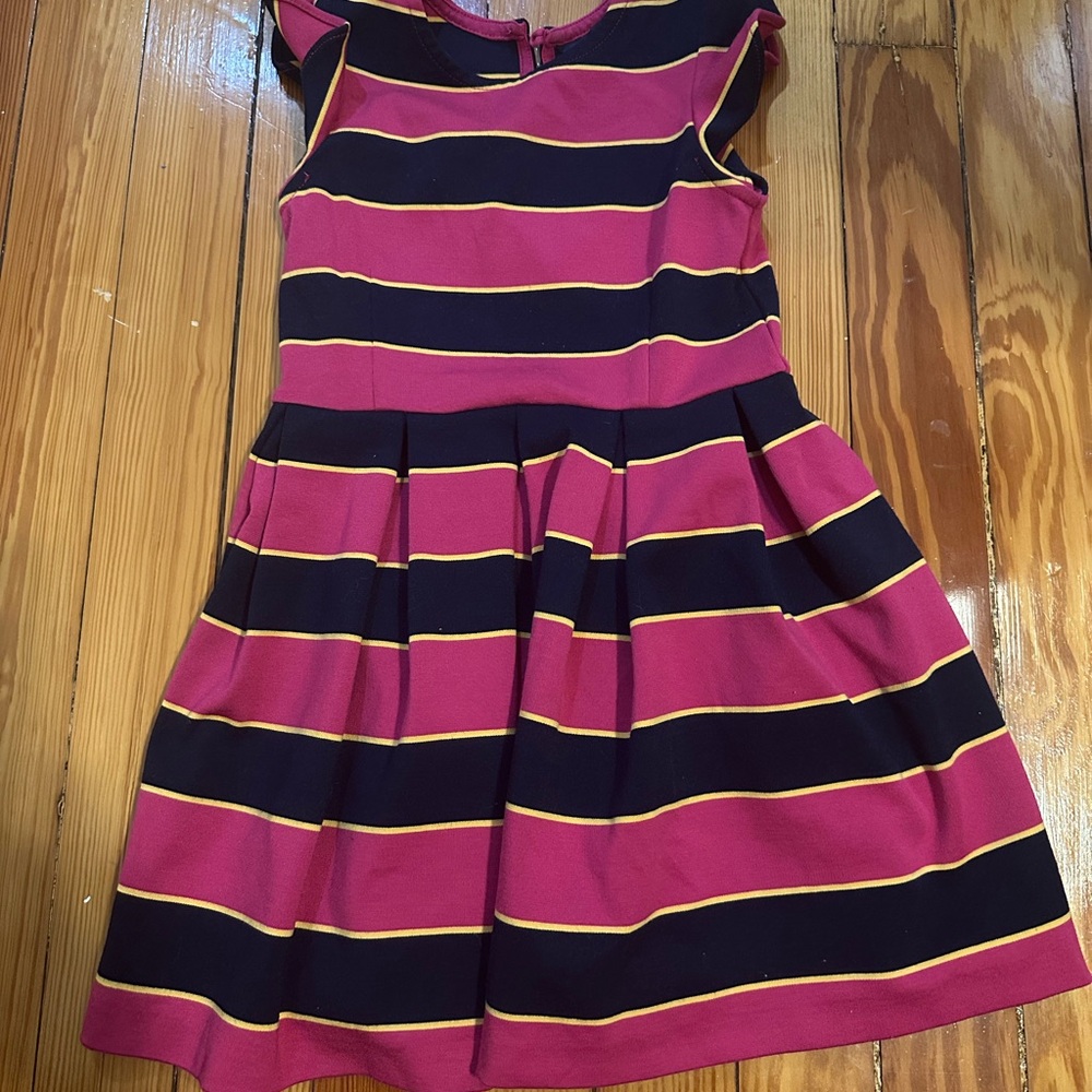 Polo by Ralph Lauren Pink and Navy Striped Dress - Picture 2 of 5